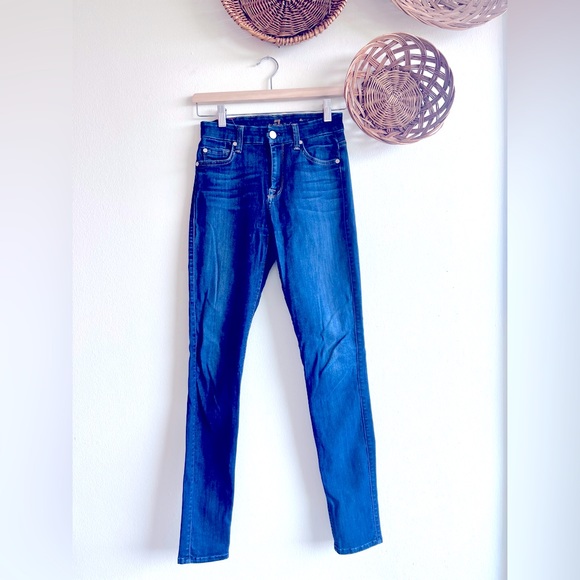 7 For All Mankind Denim - 7 for all mankind 24 High waisted skinny